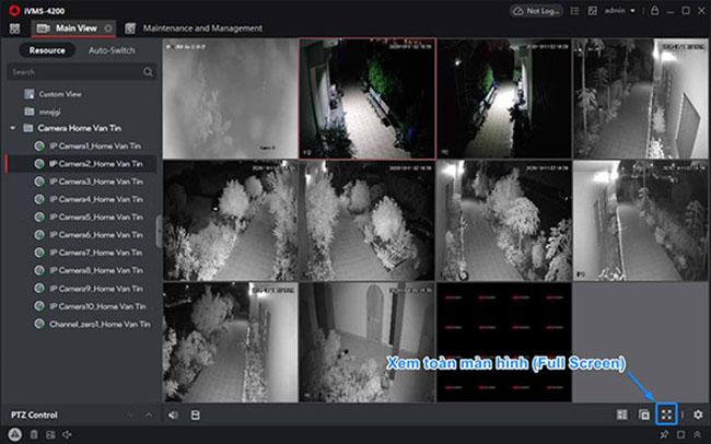 Tuỳ chỉnh Full Screen trên iVMS 4200