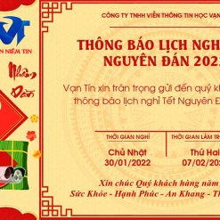 Vạn Tín Thông Báo Lịch Nghỉ Tết Âm Lịch Năm 2022