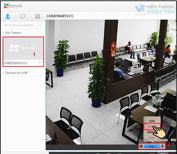 Chọn camera phần mềm xem camera ezviz pc