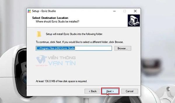 Lưu file cài đặt phần mềm tại ổ C