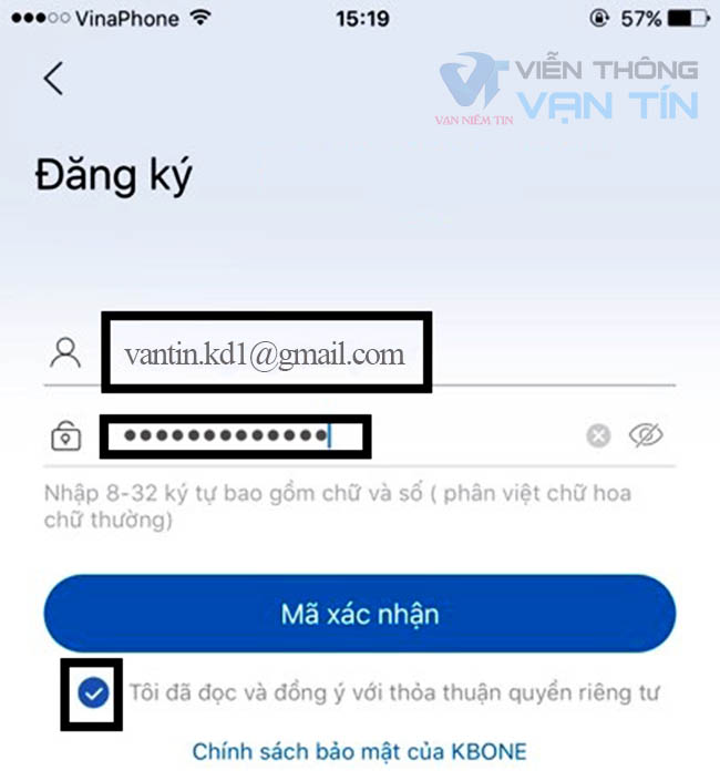 Hướng Dẫn Đăng Ký Tài Khoản Xem Camera KBone Trên Điện Thoại