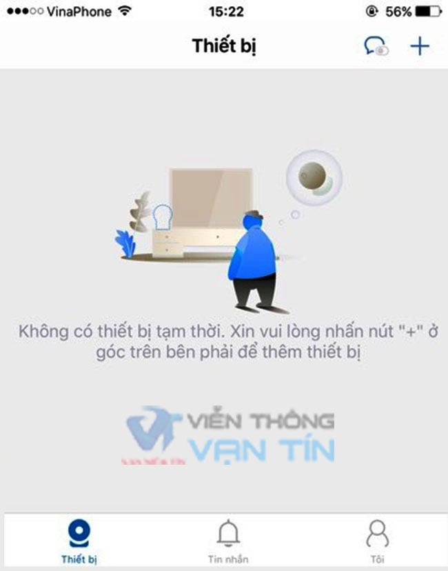 Giao diện ứng dụng xem camera KBONE trên điện thoại