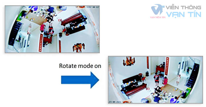 Chế độ Rotate mode on Xoay ngược hình ảnh