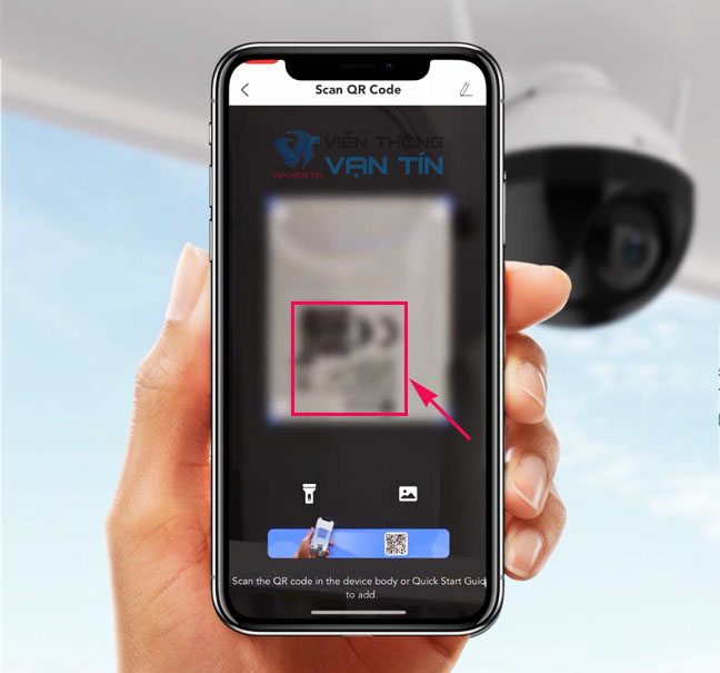 Quét mã QR Code của camera wifi Ezviz C8C
