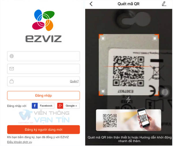 Quét Qrcode Đăng Nhập Tài Khoản Ezviz