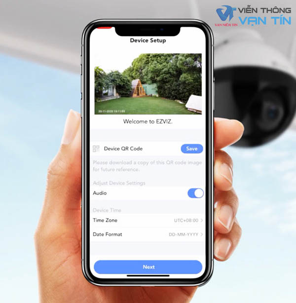 Hoàn thành quá trình cài đặt xem camera Ezviz C8C qua internet