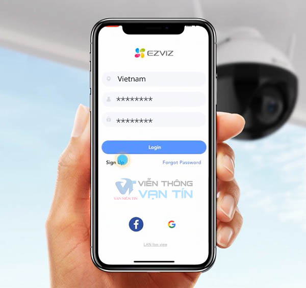 Cách cài đặt tài khoản xem camera Ezviz C8C trên điện thoại