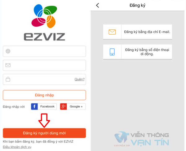 Đăng Ký Tài Khoản Ezviz - Add Camera Ezviz Vào Đầu Ghi IP Ezviz