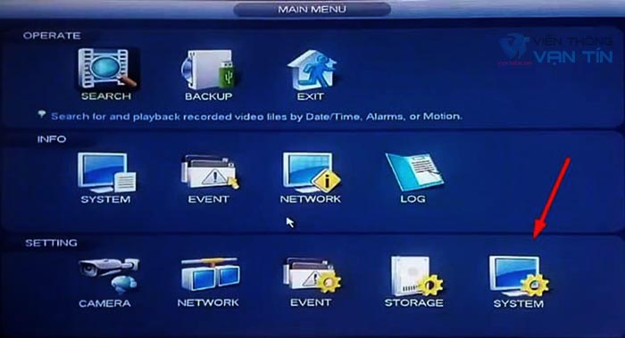 Đổi Mật Khẩu Đầu Ghi KBvision Trên Tivi Bước 3