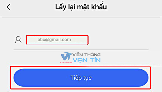 Dùng Email Khôi Phục Mật Khẩu Camera Ebitcam