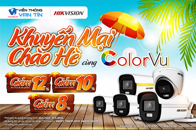 Đại Tiệc Sắc Màu Chào Hè Sôi Động Cùng Series Camera Colorvu Hikvision