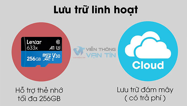 EZVIZ BC2 lưu trữ linh hoạt, tích hợp thẻ nhớ microSD lên đến 256 GB