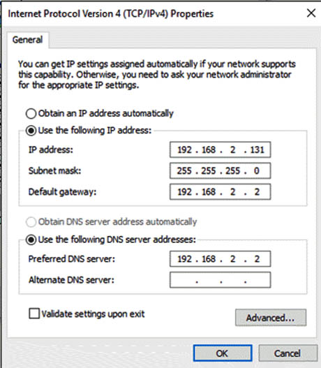 bạn có thể lựa chọn để hệ thống tự lấy địa chi IP mới từ server DHCP
