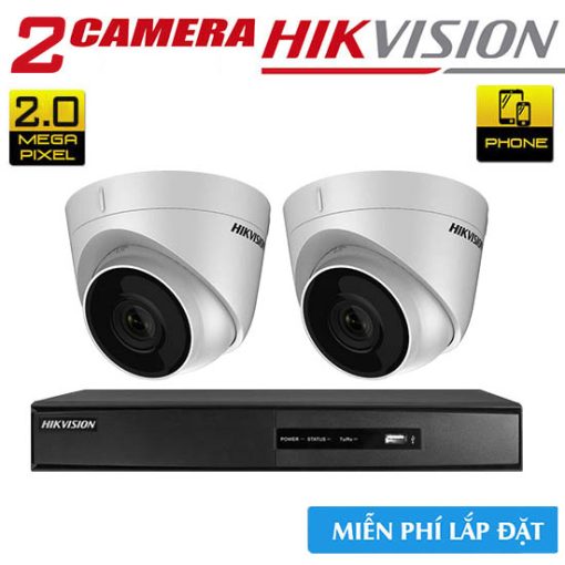 Bộ 2 Camera IP HIKVISION 2.0 Megapixel [ BIG SALE ]