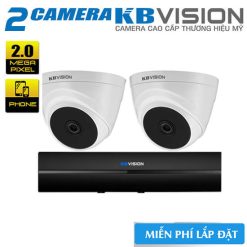 Trọn bộ 2 camera Kbvision Full HD 1080P