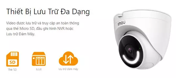 Camera Wifi IMOU IPC-T22EP Lưu Trữ Đa Dạng