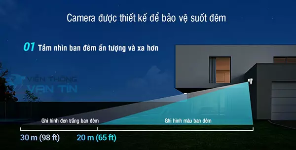 Camera Ezviz H8c bảo vệ đêm ngày