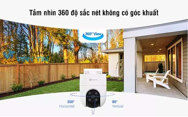 Camera Ezviz H8c quan sát toàn diện quay 360 độ