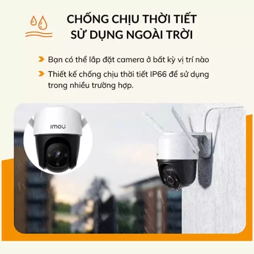 Camera IP Wifi PTZ 4.0MP IPC-S42FP-IMOU Chống Nước Tốt