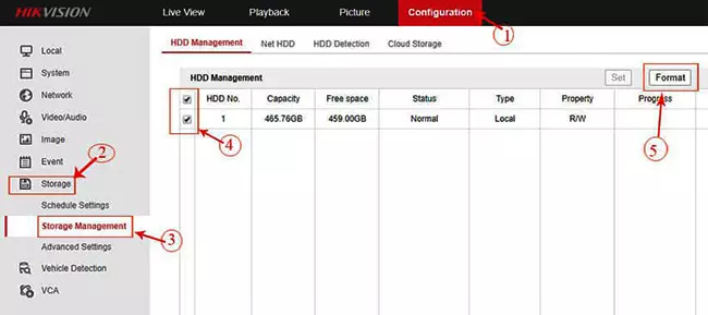 Xóa Toàn Bộ Dữ Liệu Trong Đầu Ghi Camera Hikvision