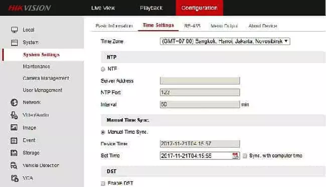 Cách xoá Video Hikvision trong một khoảng thời gian