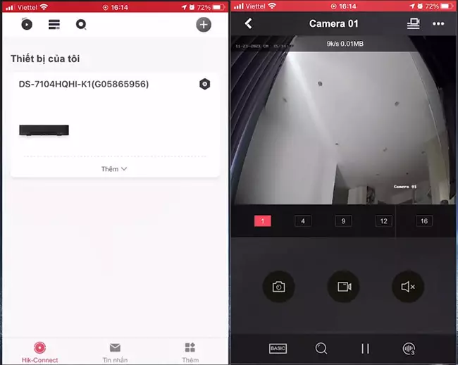 chia sẻ thành công camera Hikvision cho người dùng trên điện thoại khác