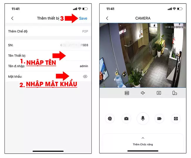 Nhập cấu hình thiết bị