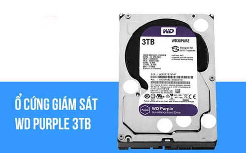 Ổ cứng gắn trong WD PURPLE 3TB WD30PURZ