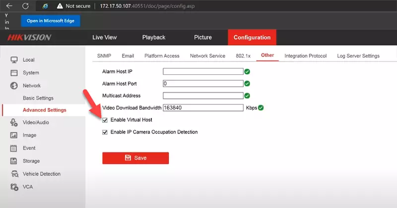 kết nối liên kết với camera IP
