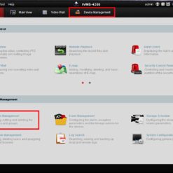 Khởi chạy phần mềm iVMS4200. Trong Control Panel, chọn Device Management.