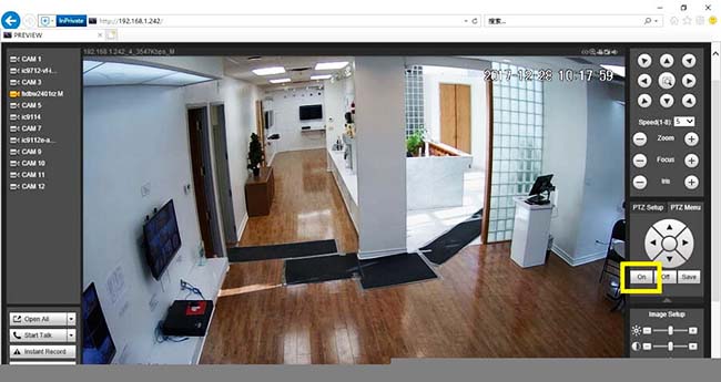 Nhấp vào nút [ON]