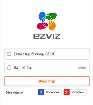 Mở ứng dụng Ezviz trên điện thoại lên