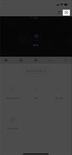 Truy cập vào ứng dụng rồi chọn vào camera cần quản lý chia sẻ