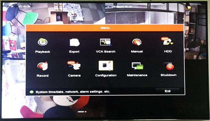 Chọn Configuration để vào cài đặt