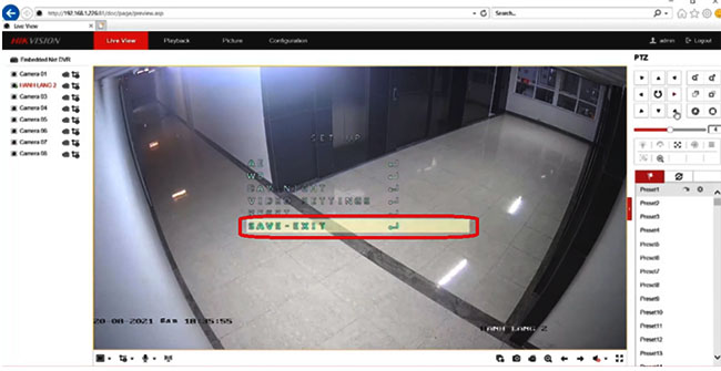 Nhấn RETURN -> SAVE – EXIT để thoát ra