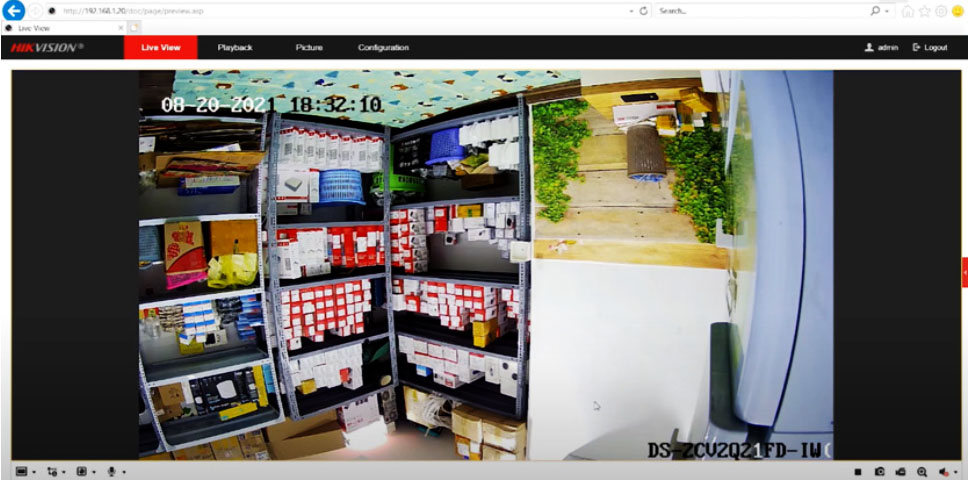 Hình ảnh camera bị ngược