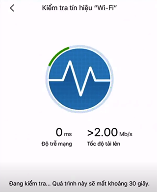 Tiến hành kiểm tra Wifi