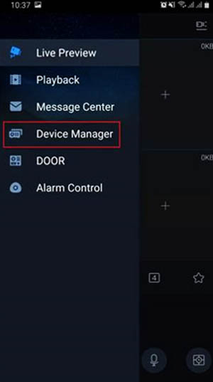 Sau đó click chuột vào dấu 3 gạch phía bên trái màn hình rồi chọn “quản lý thiết bị”

