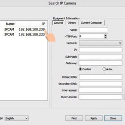 Bấm đúp chuột vào IP để mở link của camera trên trình duyệt